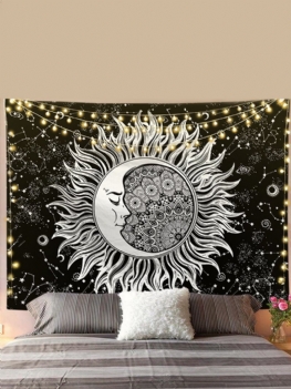 Sun Moon Mandala Wzór Gobelin Ściany Wiszące Gobeliny Salon Sypialnia Dekoracji