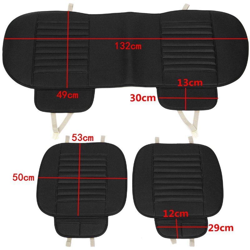 Uniwersalny Fotelik Samochodowy Ze Skóry Pu Wodoodporne Pokrowce Na Maty Oddychająca Luksusowa Poduszka Pokrowiec Na Fotel (1 Szt.)