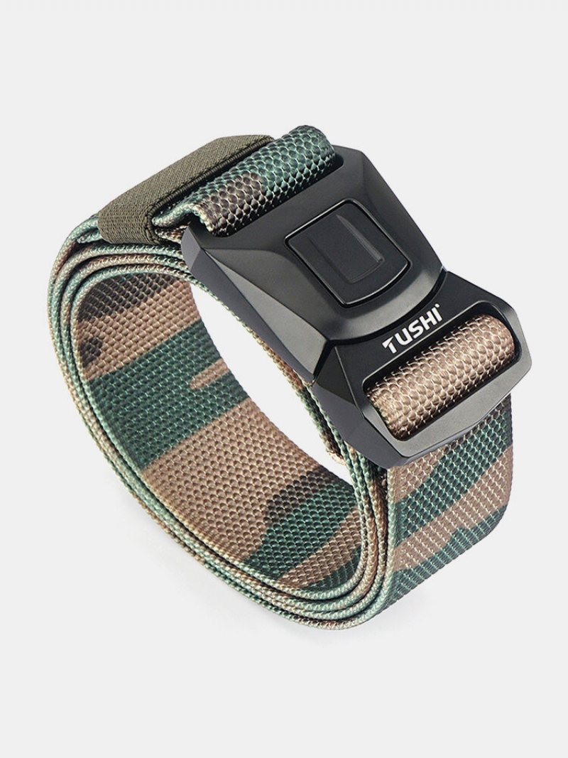 Męski Nylonowy 125 cm Klamra Quick Release Safety Outdoor Camo Tactical Training Belt