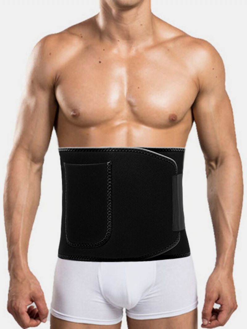 Męski Regulowany Pas Wspierający Wysoka Elastyczność Sport Fitness Schudnij Body Shaper Belly Belt