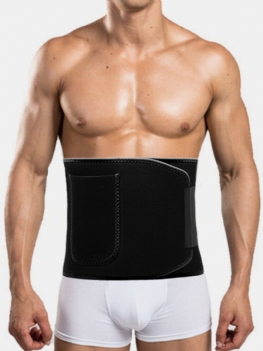 Męski Regulowany Pas Wspierający Wysoka Elastyczność Sport Fitness Schudnij Body Shaper Belly Belt