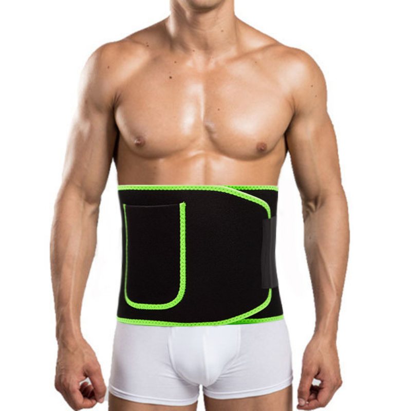 Męski Regulowany Pas Wspierający Wysoka Elastyczność Sport Fitness Schudnij Body Shaper Belly Belt