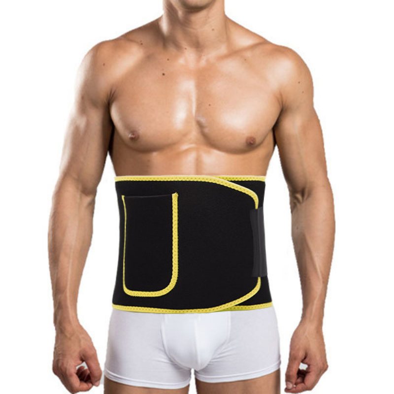 Męski Regulowany Pas Wspierający Wysoka Elastyczność Sport Fitness Schudnij Body Shaper Belly Belt