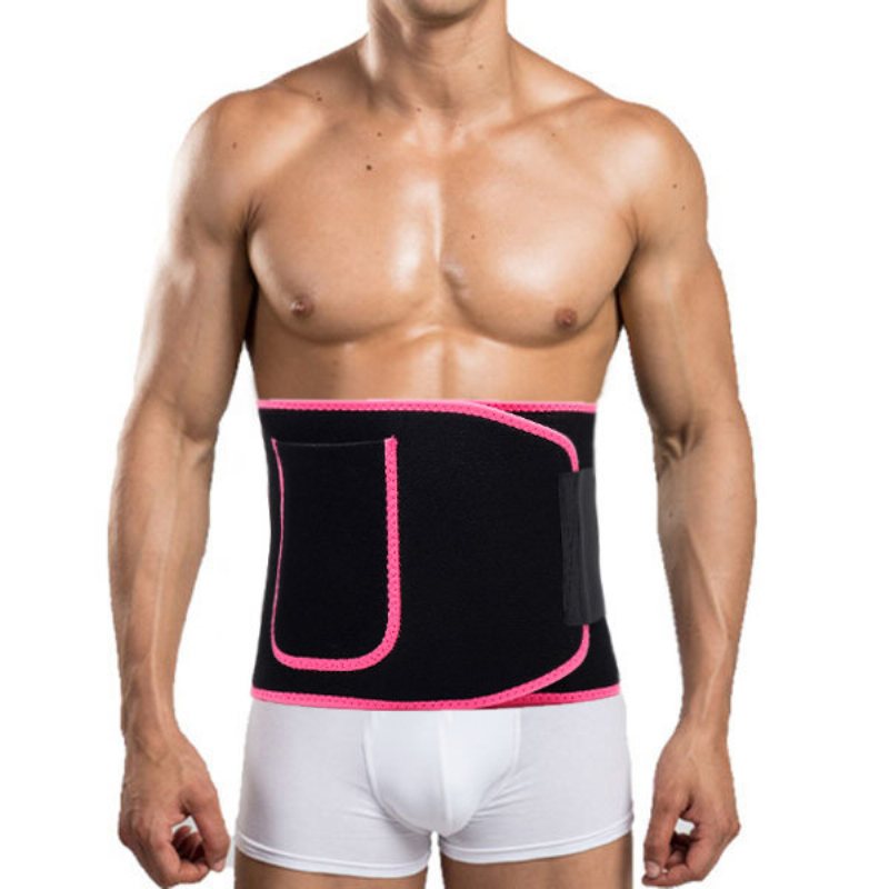 Męski Regulowany Pas Wspierający Wysoka Elastyczność Sport Fitness Schudnij Body Shaper Belly Belt