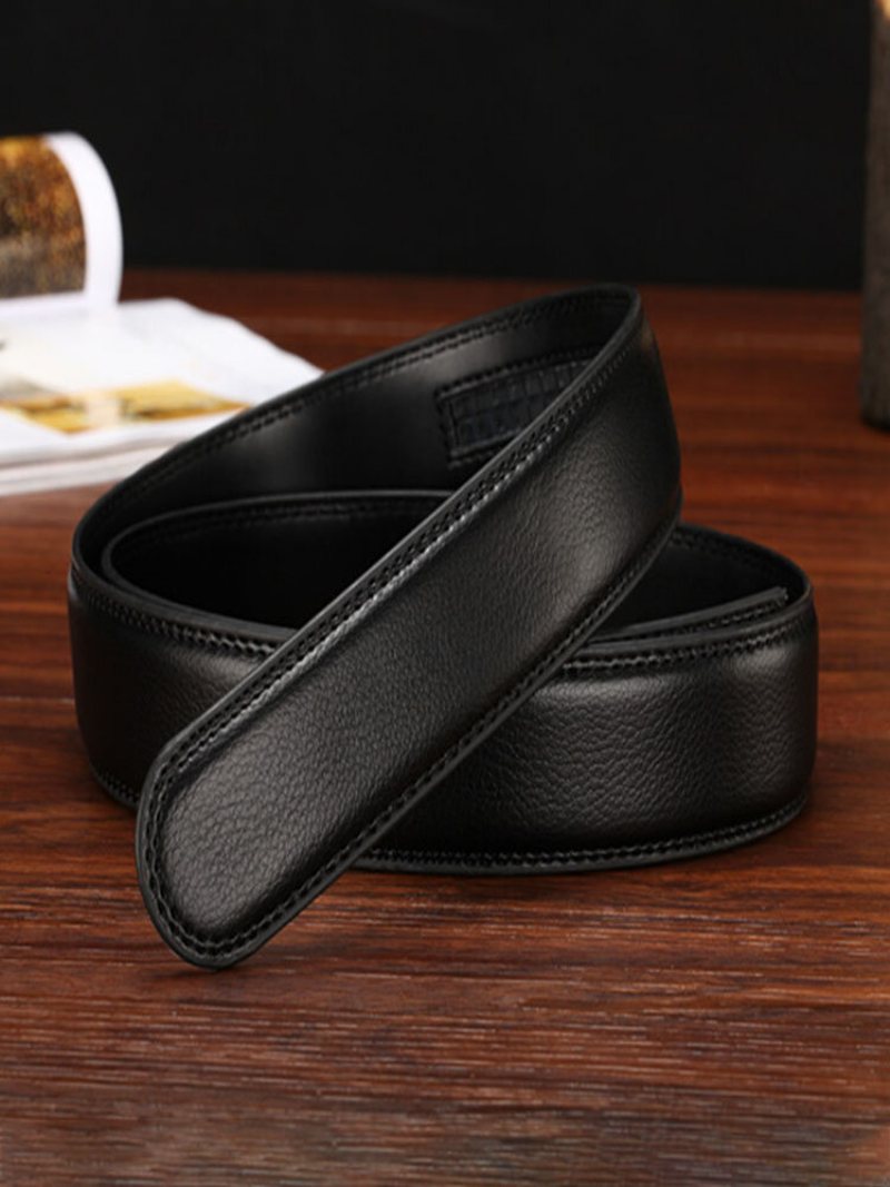 Męski Skórzany Akrylowy Automatyczny Pasek Odporny Na Zarysowania Business Casual Belt