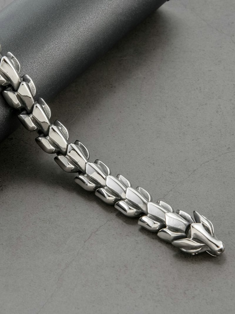 Bransoletka Męska Vintage Titanium Steel Osobowości Keel Chain