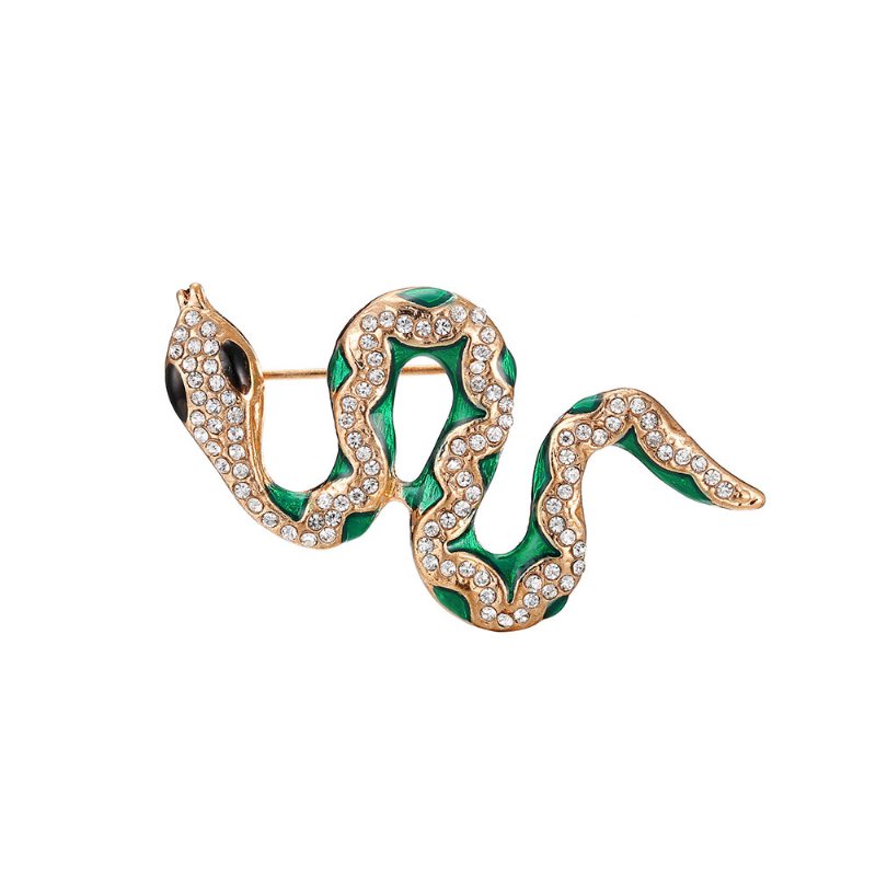 Dainty Alloy Oil-spot Glaze Snake Model Broszka Dla Kobiet Ladies