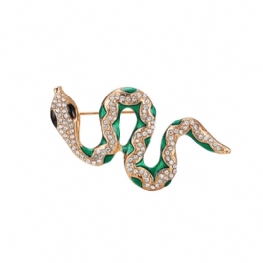 Dainty Alloy Oil-spot Glaze Snake Model Broszka Dla Kobiet Ladies