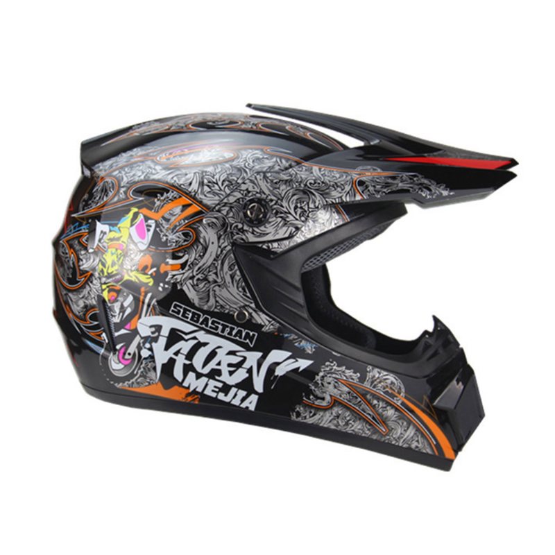 Kask Silnikowy Rower Górski Bezpieczne Nakrycie Głowy Materiał Abs Anti-fall Pirate Skull Pattern Nakrycia Dla Kobiet Mężczyzn Czapka Jeździecka Przeciwciśnieniowy Lekki