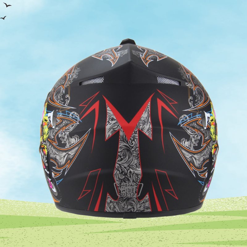 Kask Silnikowy Rower Górski Bezpieczne Nakrycie Głowy Materiał Abs Anti-fall Pirate Skull Pattern Nakrycia Dla Kobiet Mężczyzn Czapka Jeździecka Przeciwciśnieniowy Lekki