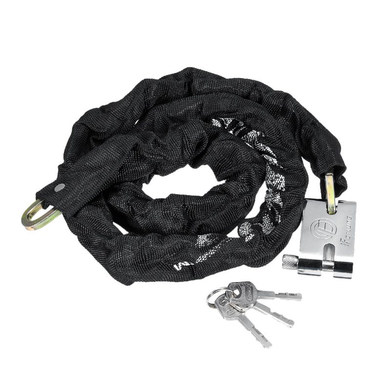 Metal Heavy Duty Motocykl Rower Blokada Skutera Chainlock Kłódka Zabezpieczenie Przed Kradzieżą