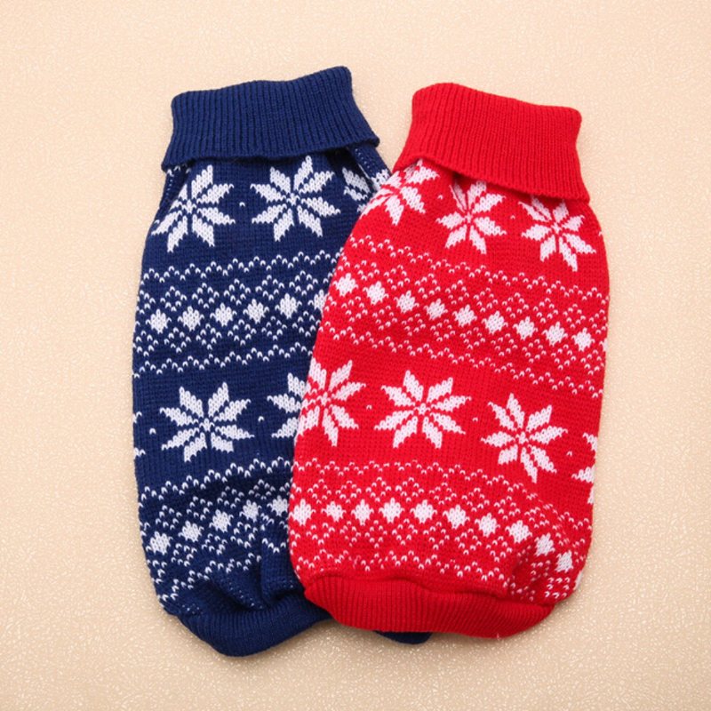 2 Kolory Knitting Pet Sweter Kamizelka Pies Kot Ciepły Odzież