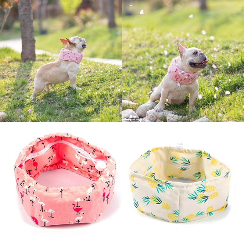 2 Kolory Pet Dog Ice Scarf Summer Ice Collar Ice Bandana