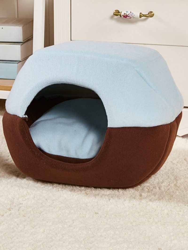 2 W 1 Cat Dog Cave Bed Zmywalne Łóżko Dla Zwierząt Miękki Namiot Dla Domowych