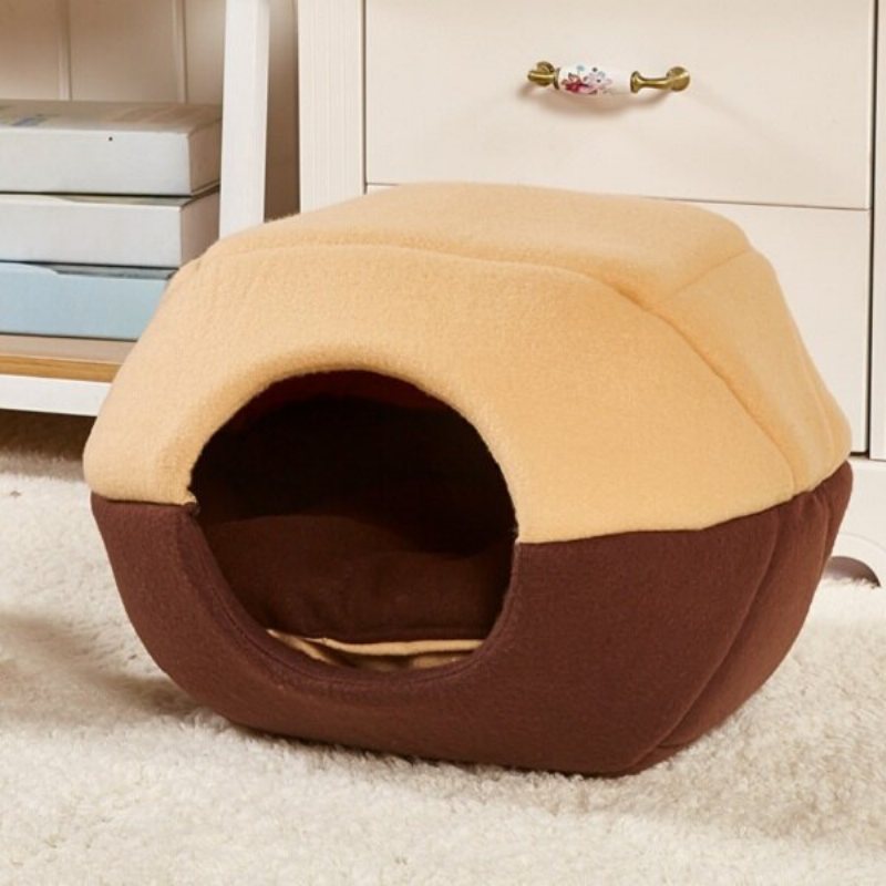 2 W 1 Cat Dog Cave Bed Zmywalne Łóżko Dla Zwierząt Miękki Namiot Dla Domowych