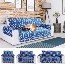 3 Miejsca Niebieski Wzór Kwiatowy Anti-scratch Pet Sofa Meble Protector Mat Dog Cat Mat