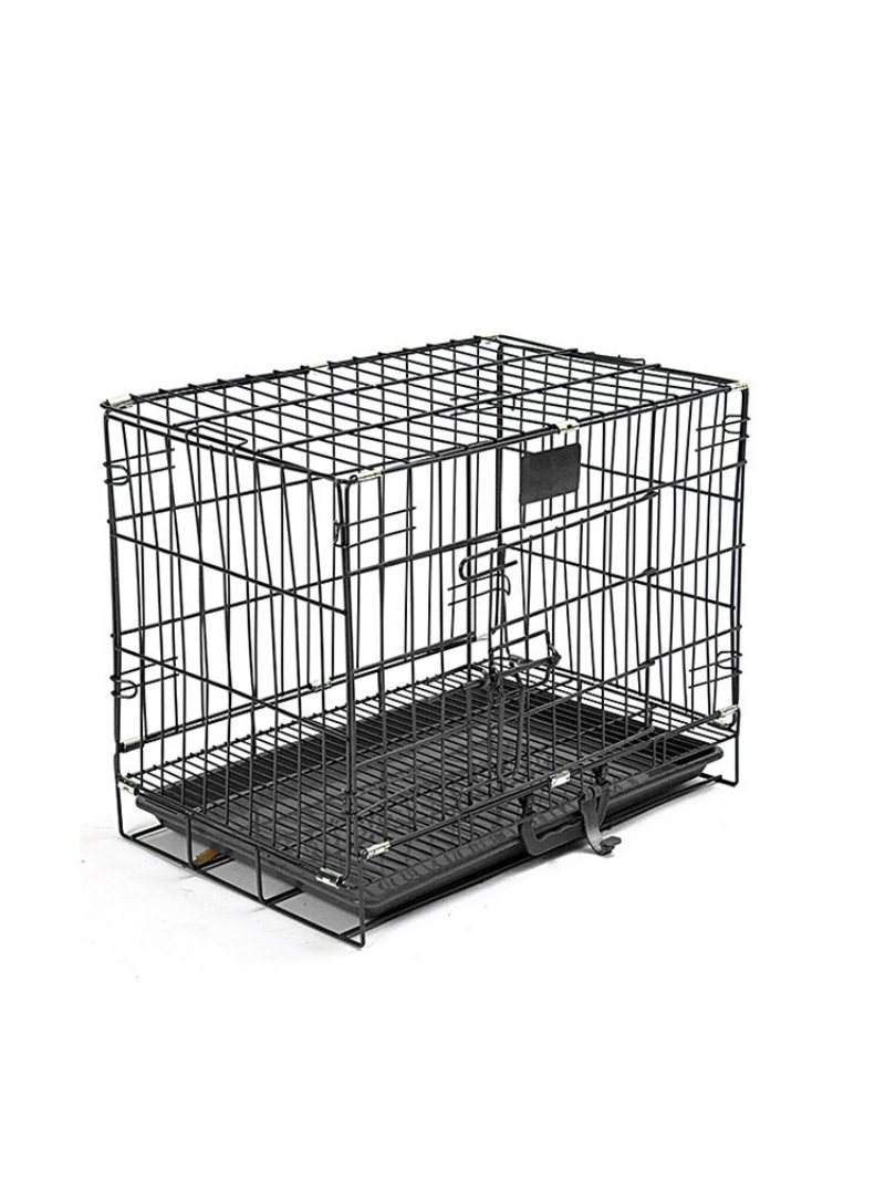 46 * 30 * 37 cm Klatka Dla Psa Puppy Crate Cage Kojec Składany Metalowy Do Treningu Taca