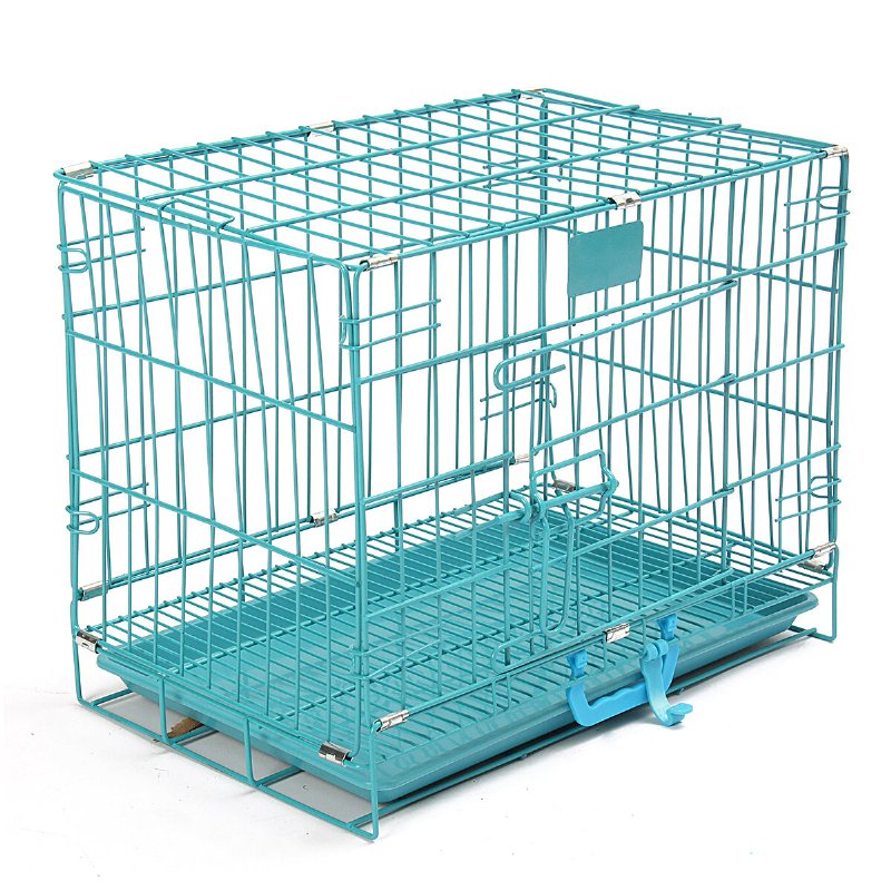 46 * 30 * 37 cm Klatka Dla Psa Puppy Crate Cage Kojec Składany Metalowy Do Treningu Taca