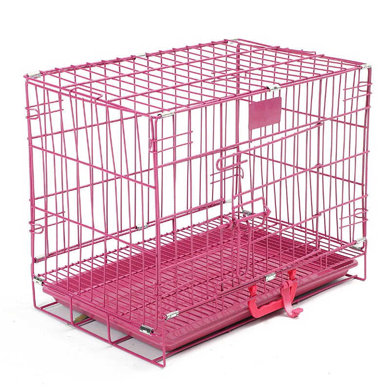 46 * 30 * 37 cm Klatka Dla Psa Puppy Crate Cage Kojec Składany Metalowy Do Treningu Taca