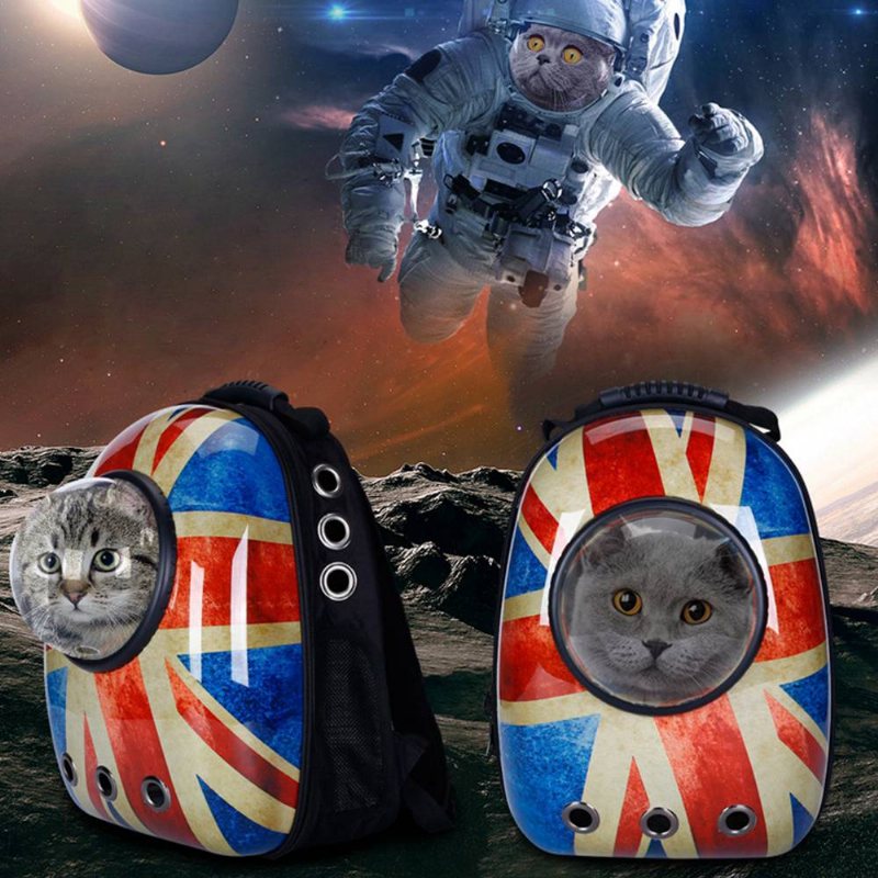 Astronauta Pet Cat Dog Puppy Oddychająca Tkanina Oxford Carrier Torba Podróżna Space Fashion Capsule Backpack