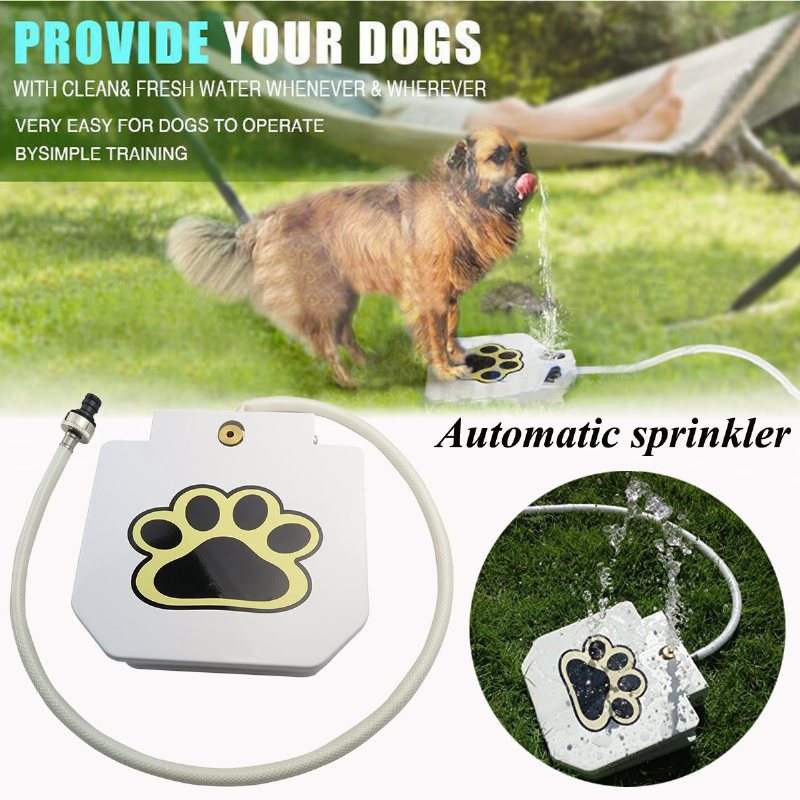 Automatyczna Fontanna Doggie Water Sprinkler Dispenser Dog Aktywowana Dla Zwierząt Domowych