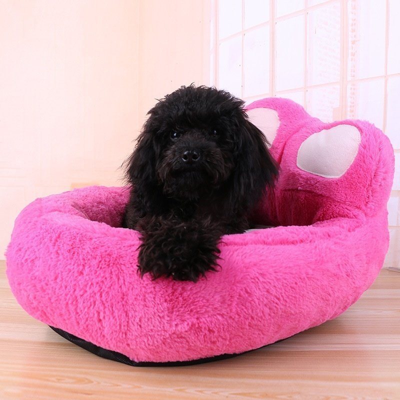 Bear Paw Winter Warm Soft Pet Dog Cat Kennel Pet Bed Mat