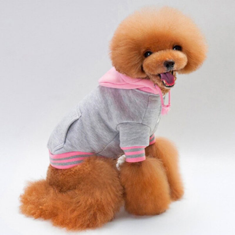 Bluzy Dla Psów Sweter Bawełniany Dopasowany Kolor Puppy Sportowe Teddy Odzież