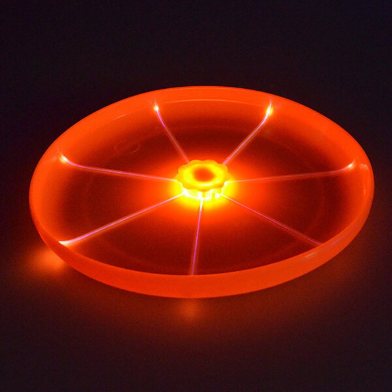 Flying Led Glow Disc Light Up Flashflight Night Outdoor Pet Dog Toys