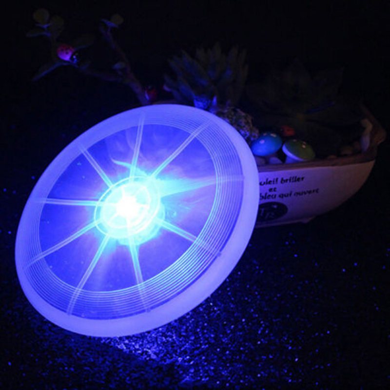 Flying Led Glow Disc Light Up Flashflight Night Outdoor Pet Dog Toys