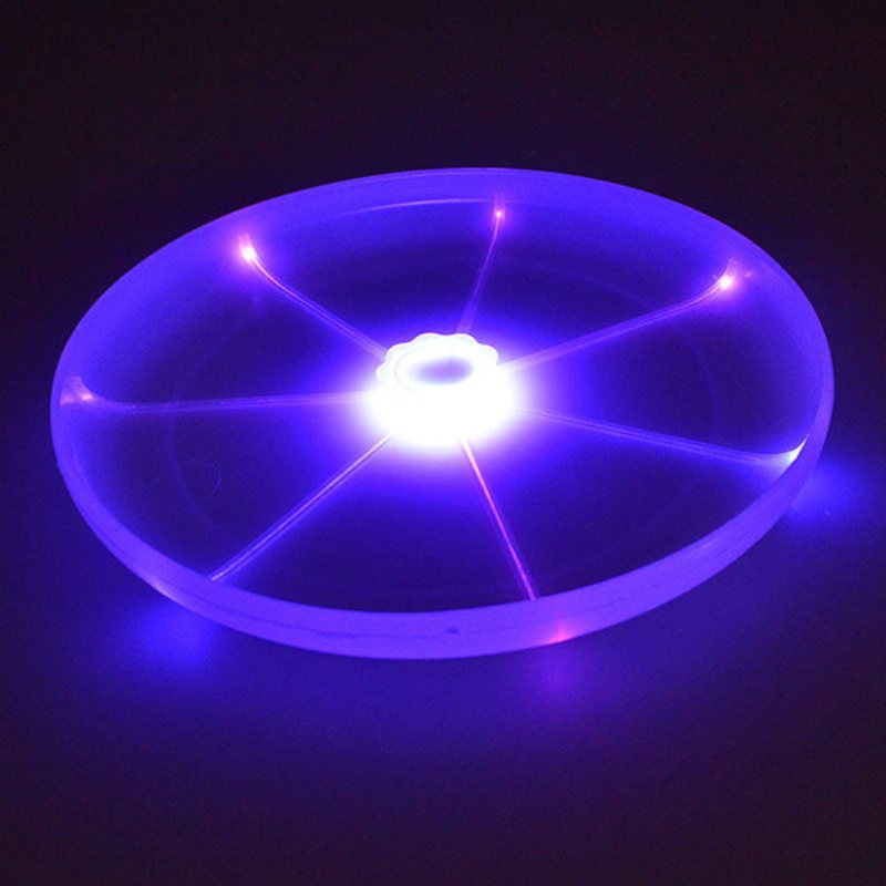 Flying Led Glow Disc Light Up Flashflight Night Outdoor Pet Dog Toys