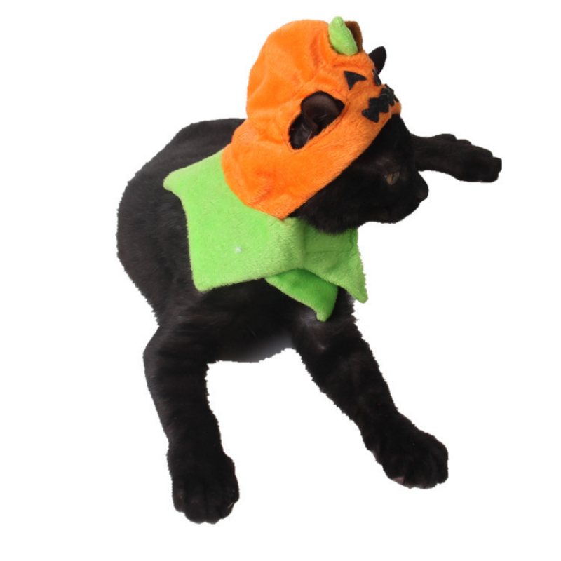 Halloweenowe Artykuły Dla Zwierząt Carnival Ghost Festival Dog Hat Akcesoria Dla Kotów Cukierek Albo Psikus Dyniowy Kapelusz