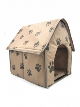 Paw Pattern Składana Tkanina Pet Dog Cave House Anti-scratch Puppy Boxes