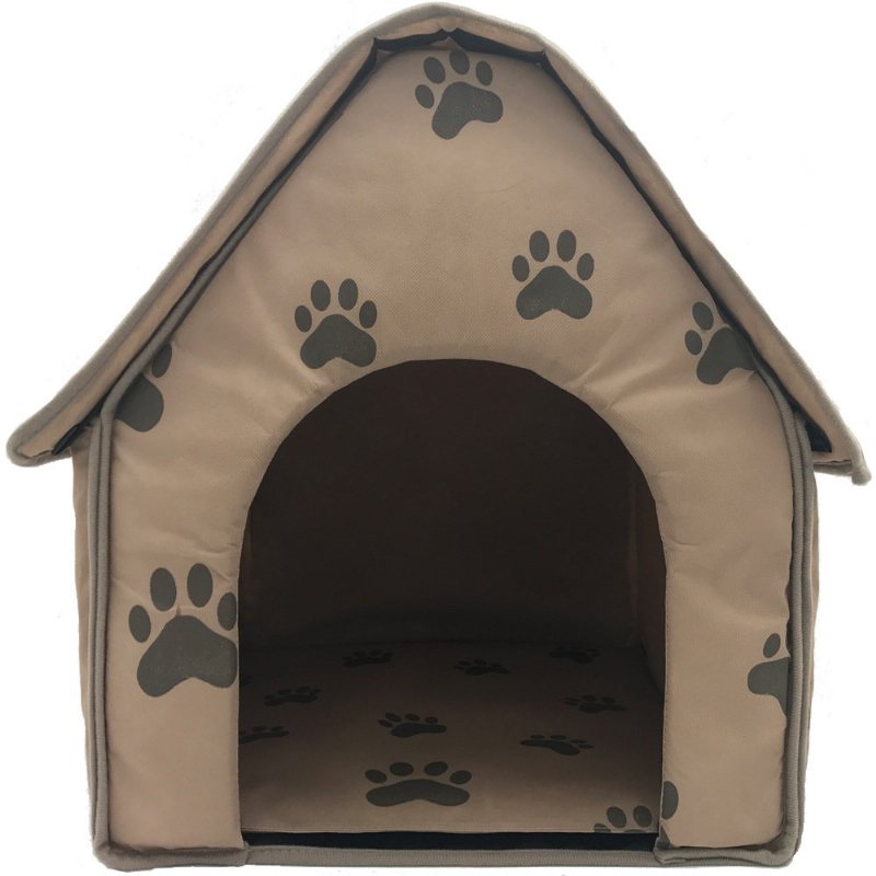 Paw Pattern Składana Tkanina Pet Dog Cave House Anti-scratch Puppy Boxes