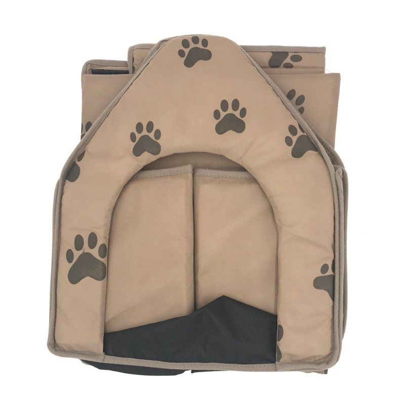 Paw Pattern Składana Tkanina Pet Dog Cave House Anti-scratch Puppy Boxes