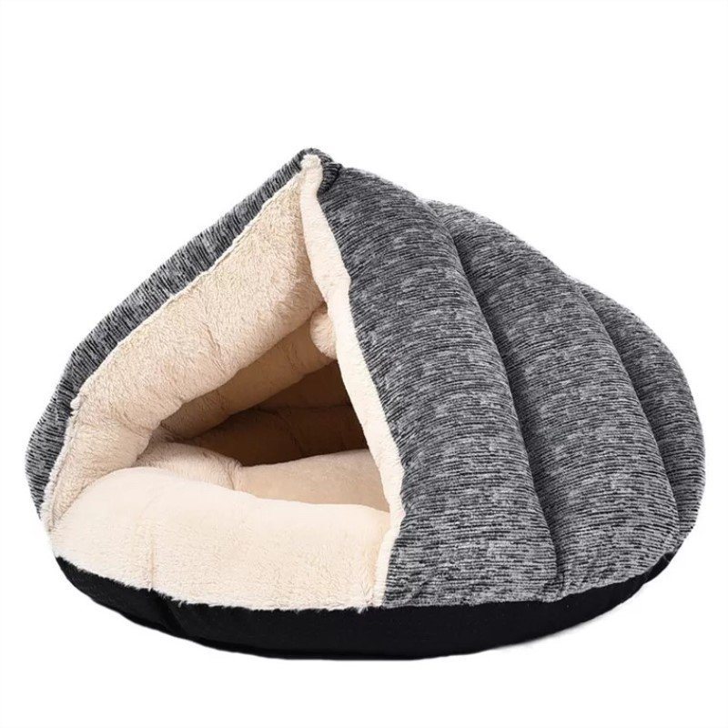 Pet Dog Cat Zimowy Miękki Ciepły Pluszowy Śpiwór Puppy Tent Cave Bed