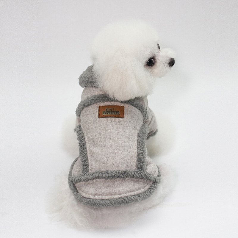 Pet Dog Fleece Neck Zimowy Ciepły Płaszcz Szczeniak Miękki Sweter Odzież