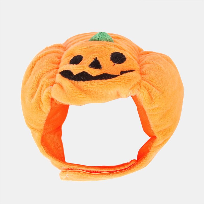 Pet Halloween Pumpkin Hat Teddy Dress Up Dog Cat Party Akcesoria