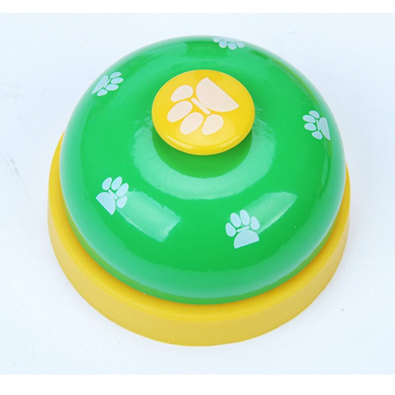 Pet Press Jingle Dog Cat Trainer Pet Intelligence Toy Footprints Bells Dog Ringer