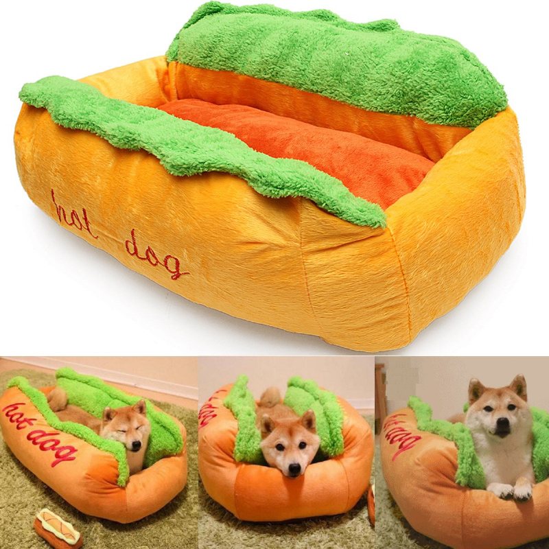 Pet Sandwich Bread Shape Pad Bed Pad Puppy Resist Dirty And Bit Mat Symulacja S L Size