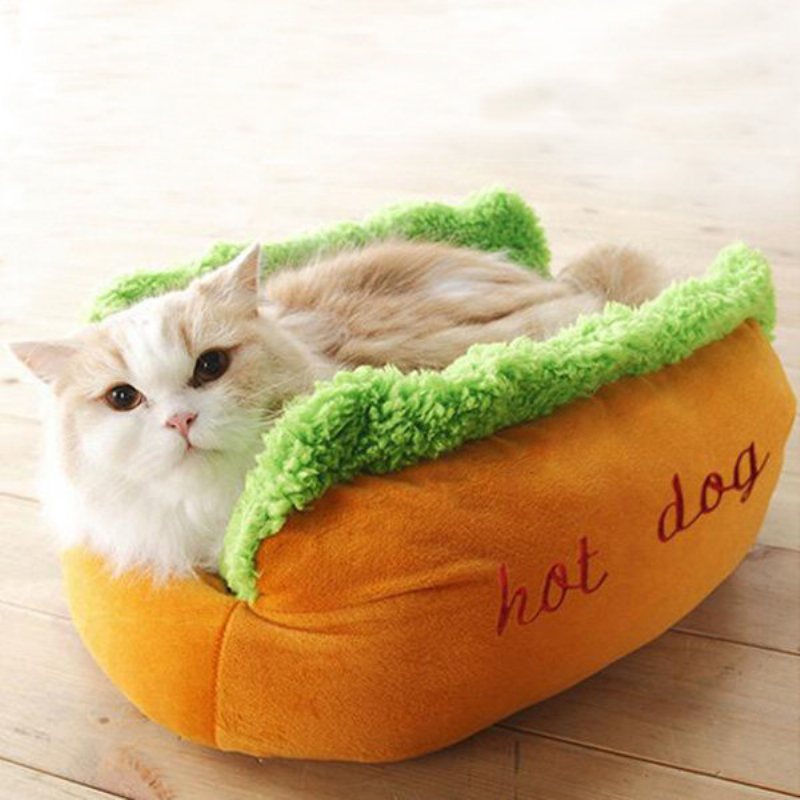 Pet Sandwich Bread Shape Pad Bed Pad Puppy Resist Dirty And Bit Mat Symulacja S L Size