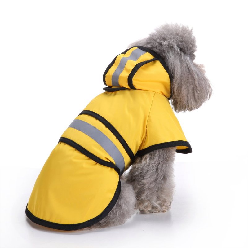 Płaszcz Przeciwdeszczowy Fashion Pet Rainy Days Slicker Żółty