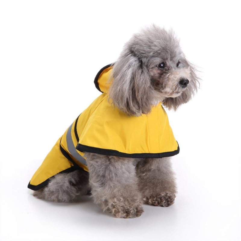 Płaszcz Przeciwdeszczowy Fashion Pet Rainy Days Slicker Żółty