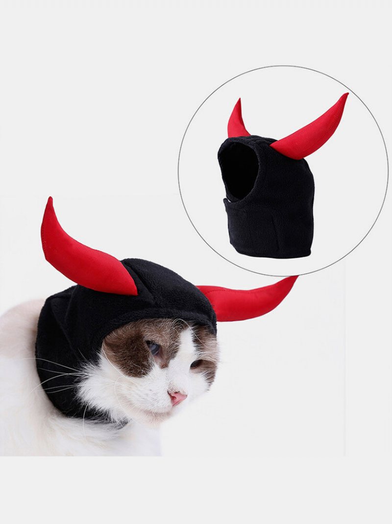 Świąteczne Artykuły Dla Zwierząt Cat Pet Headgear Cat Puppy Rogi Transformacja Kapelusz Chustka Na Głowę