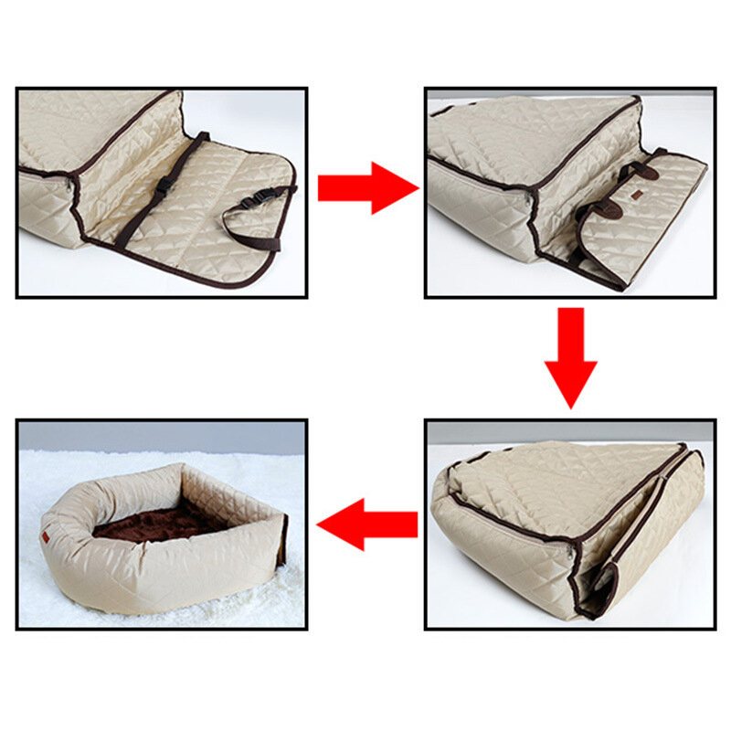 Wielofunkcyjne Łóżko Dla Zwierząt Materace Samochodowe Dla Psów Wyróżniające Się Przednie I Tylne Samochody Zagęszczona Mata Dla